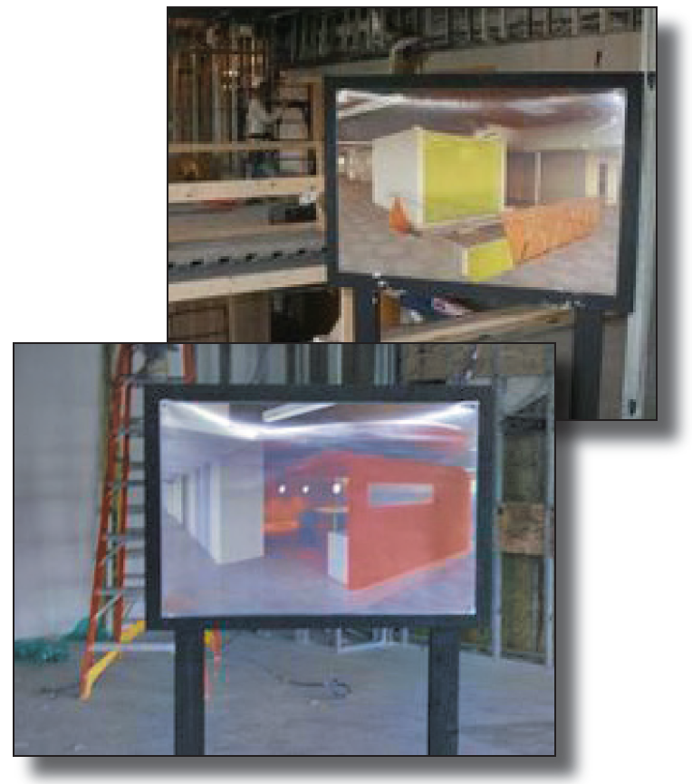 Figure 4 & 5: Renderings installed on-site